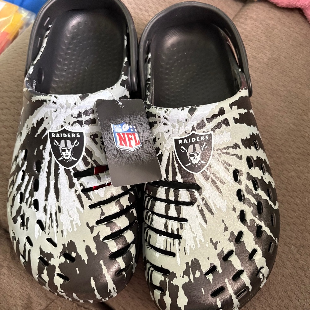 NFL Las Vegas Raider Slip On Shoes